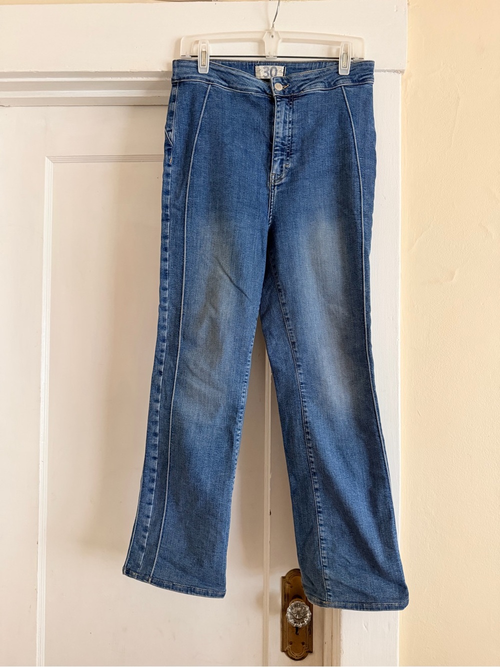 We The Free Cross My Heart Slim Straight Jeans Blue Size 30